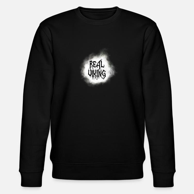 Wikinger Design Real Viking - Stanley/Stella CHANGER Unisex Organic Sweatshirt - black