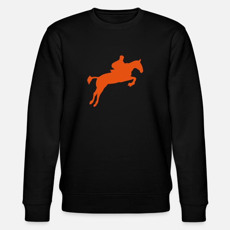 saut obstacle cheval monte 1 - Sweat bio CHANGER Stanley/Stella Unisexe - noir