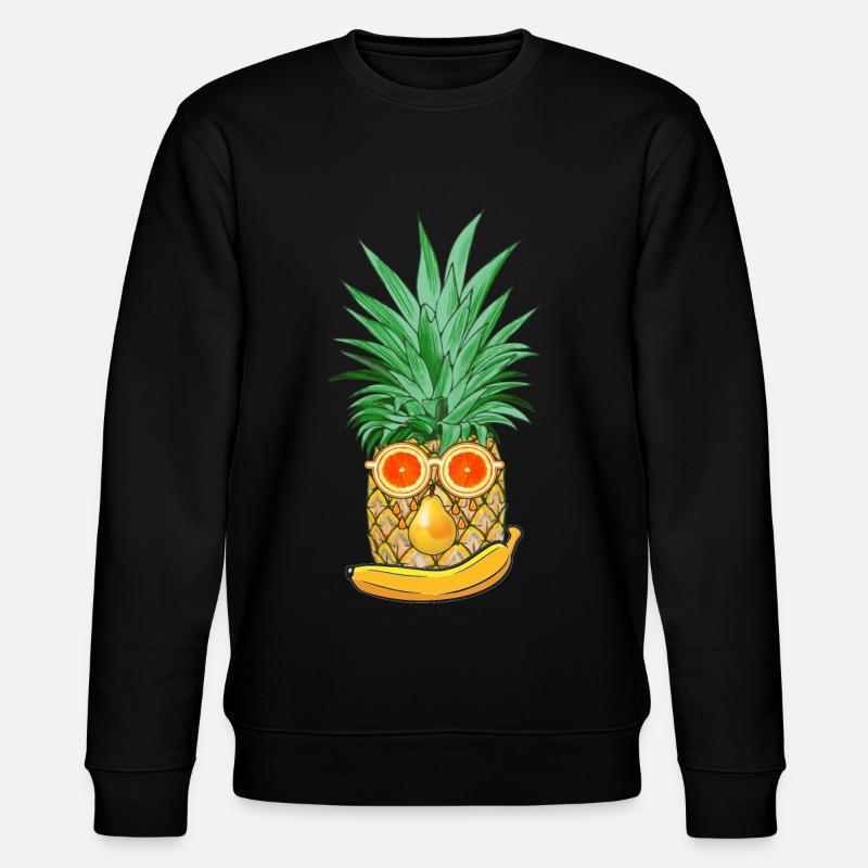 Sommer Früchte - Stanley/Stella Unisex Bio-Sweatshirt CHANGER  - Schwarz