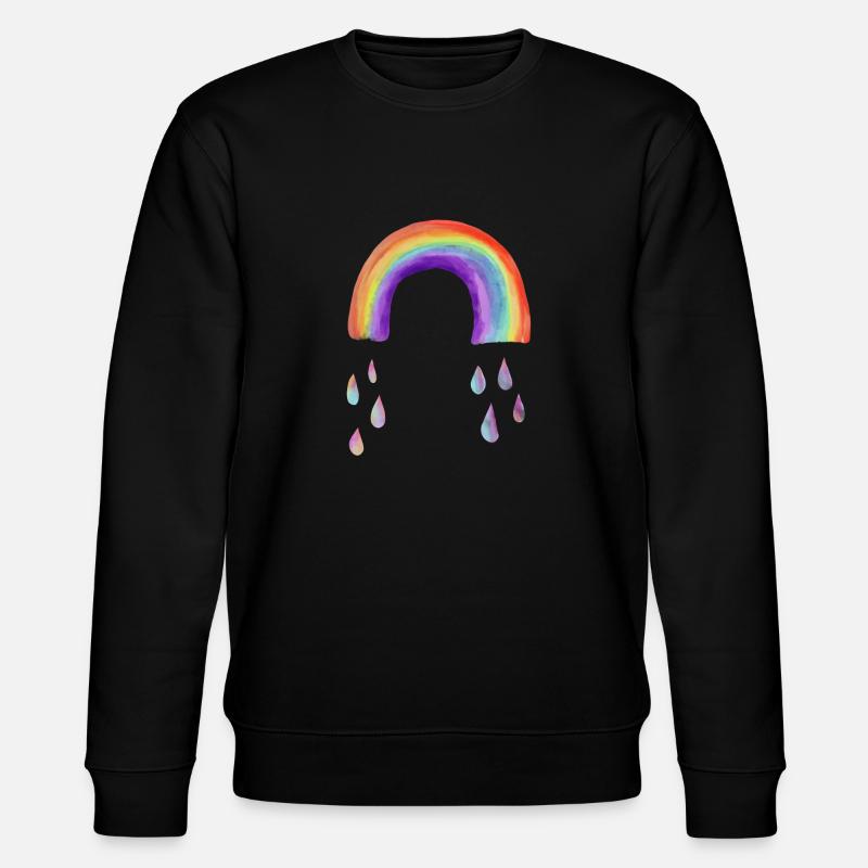 Regenbogen - Stanley/Stella Unisex Bio-Sweatshirt CHANGER  - Schwarz