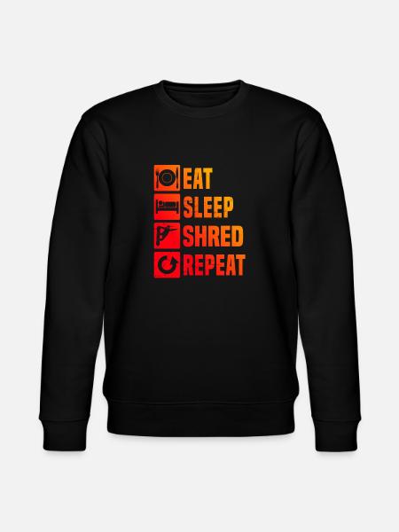 Wintersport Snowboarder Snowboarding Snowboard - Stanley/Stella Unisex Bio-Sweatshirt CHANGER - Schwarz