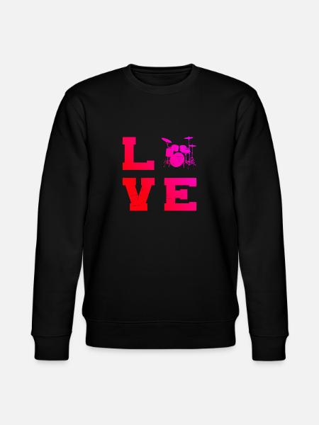 Drummer Drummer Drumming - Stanley/Stella CHANGER Unisex Organic Sweatshirt - black