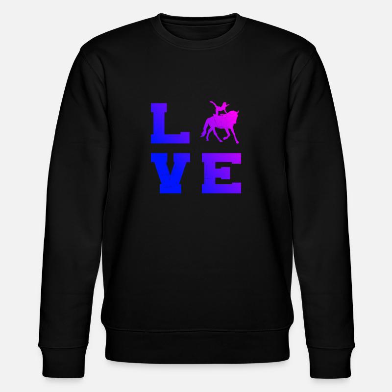 Teamvoltigieren Pferdegymnastik Pferdeperformance - Stanley/Stella Unisex Bio-Sweatshirt CHANGER  - Schwarz