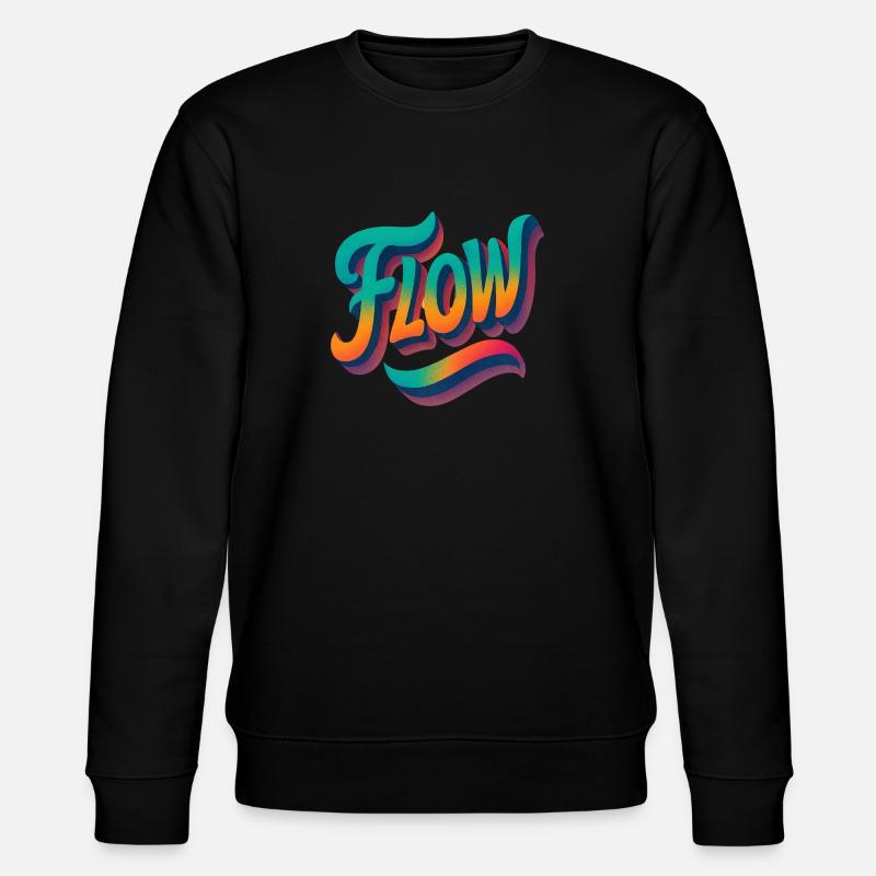 Let It Flow - Stanley/Stella CHANGER Unisex Organic Sweatshirt - black