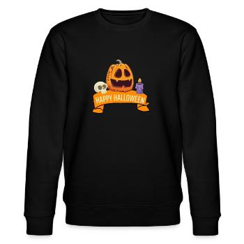 Joyeux halloween - Sweat bio CHANGER Stanley/Stella Unisexe - noir - Devant - Nik (191cm) & Marisol (170cm)