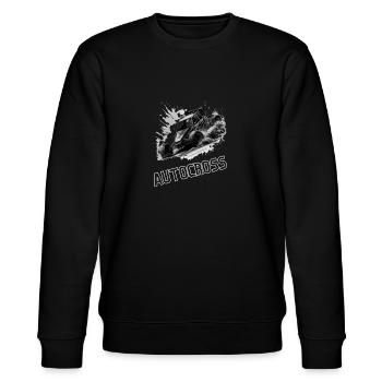 Autocross Stockcar - Stanley/Stella Unisex Bio-Sweatshirt CHANGER  - Schwarz - Vorne - Nik (191cm) & Marisol (170cm)