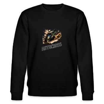 Autocross Stockcar - Stanley/Stella Unisex Bio-Sweatshirt CHANGER  - Schwarz - Vorne - Nik (191cm) & Marisol (170cm)