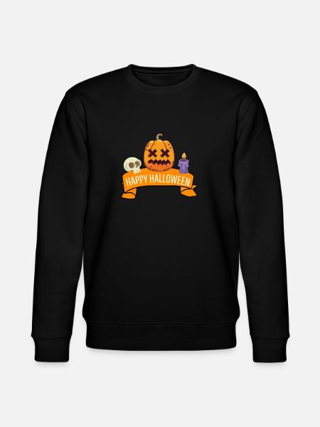 Citrouille Joyeux Halloween - Sweat bio CHANGER Stanley/Stella Unisexe - noir