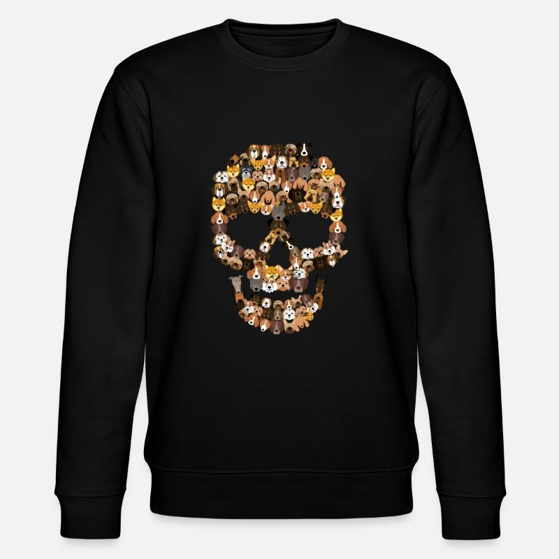 Chiens de crâne - Sweat bio CHANGER Stanley/Stella Unisexe - noir