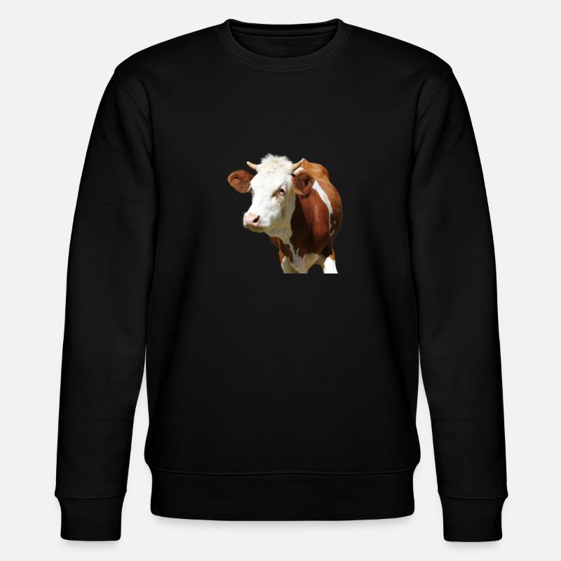 Kuh - Stanley/Stella Unisex Bio-Sweatshirt CHANGER  - Schwarz