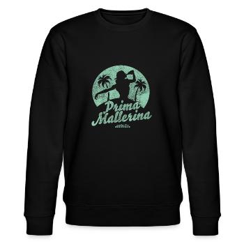 Mallorca Spruch Prima Mallerina - Stanley/Stella Unisex Bio-Sweatshirt CHANGER  - Schwarz - Vorne - Nik (191cm) & Marisol (170cm)