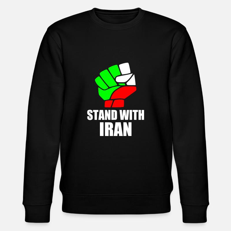 Stand with iran - Stanley/Stella Unisex Bio-Sweatshirt CHANGER  - Schwarz