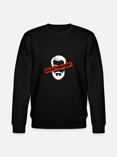 Bart Bartträger Mann Bärte - Stanley/Stella Unisex Bio-Sweatshirt CHANGER  - Schwarz
