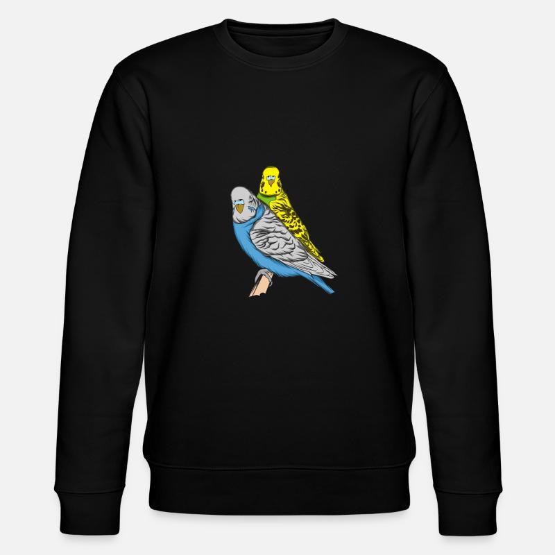 Budgerigar - Stanley/Stella CHANGER Unisex Organic Sweatshirt - black