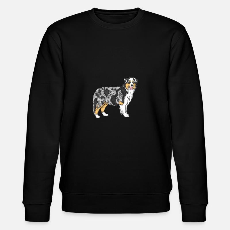 Australian Shepherd - Stanley/Stella Unisex Bio-Sweatshirt CHANGER  - Schwarz