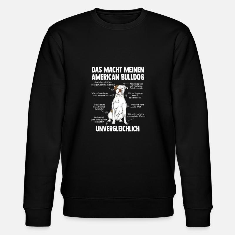 American Bulldog - Stanley/Stella Unisex Bio-Sweatshirt CHANGER  - Schwarz