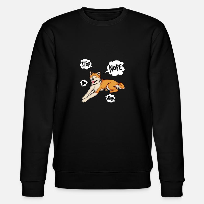 Akita Inu - Stanley/Stella Unisex Bio-Sweatshirt CHANGER  - Schwarz