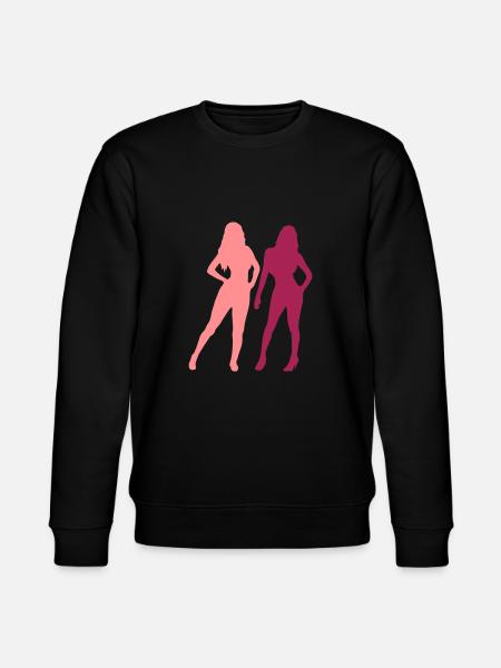 Sexy 2 Frauen - Stanley/Stella Unisex Bio-Sweatshirt CHANGER  - Schwarz