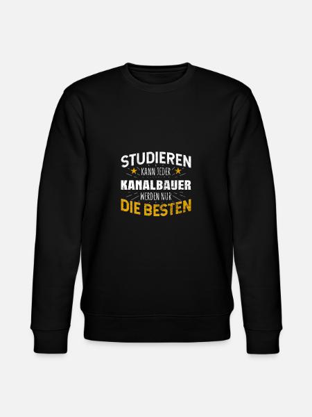 Kanalbauer - Stanley/Stella Unisex Bio-Sweatshirt CHANGER  - Schwarz