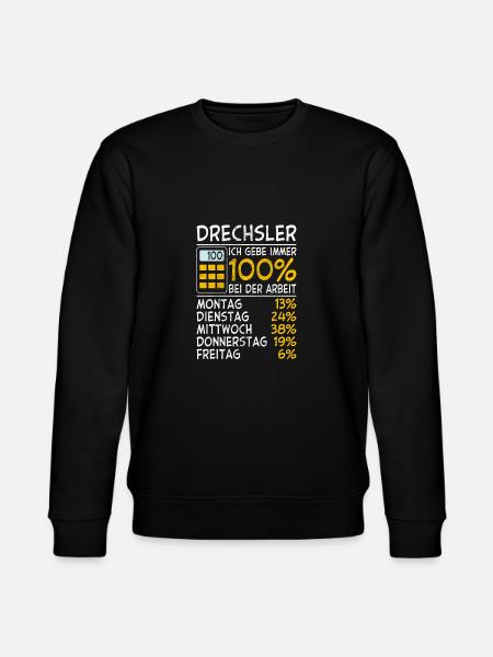 Drechsler Immer 100% - Stanley/Stella Unisex Bio-Sweatshirt CHANGER  - Schwarz