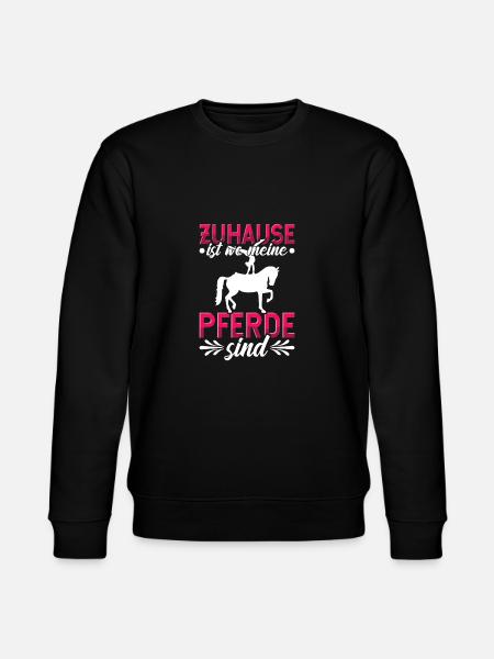 Voltigieren Volti Voltigier Pferde Pferdemädchen - Stanley/Stella Unisex Bio-Sweatshirt CHANGER - Schwarz