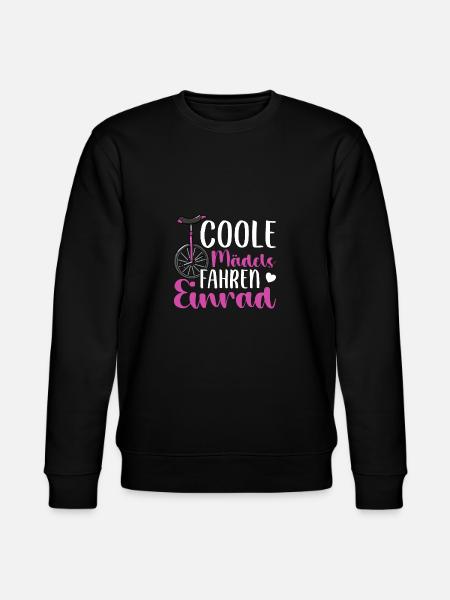 Coole Mädels fahren Einrad - Stanley/Stella Unisex Bio-Sweatshirt CHANGER - Schwarz