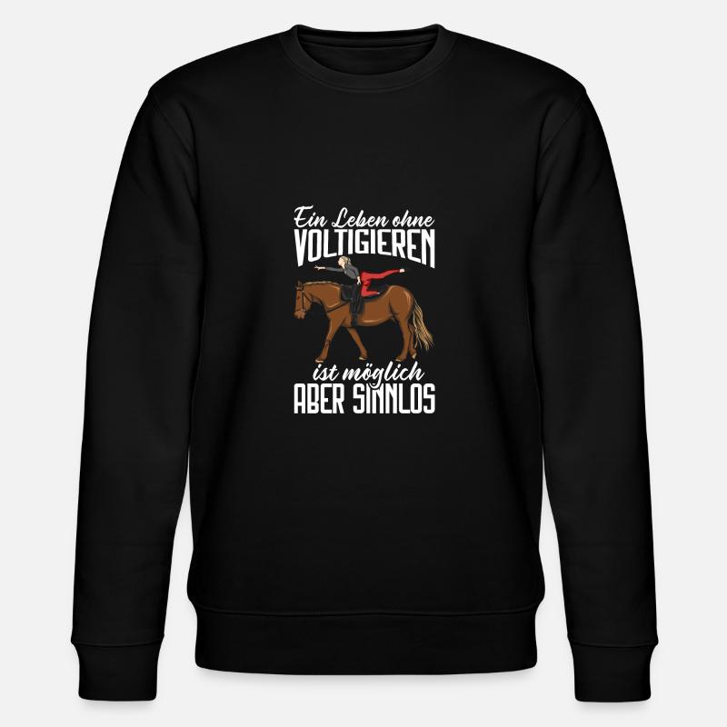 Voltigieren - Stanley/Stella Unisex Bio-Sweatshirt CHANGER  - Schwarz