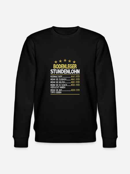 Bodenleger Stundenlohn - Stanley/Stella Unisex Bio-Sweatshirt CHANGER  - Schwarz