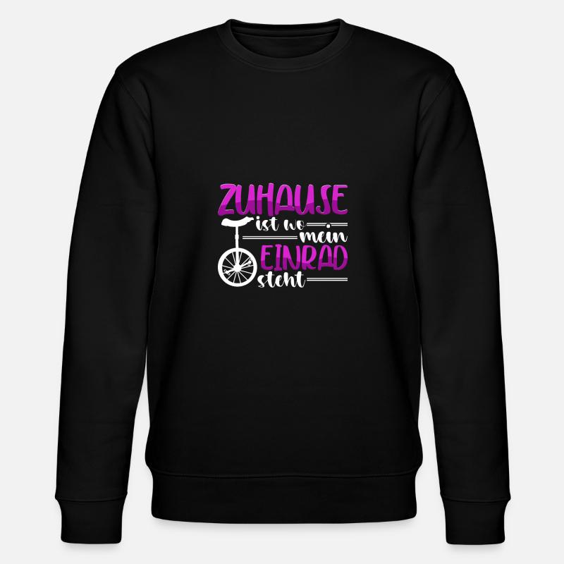 Einrad - Stanley/Stella Unisex Bio-Sweatshirt CHANGER  - Schwarz