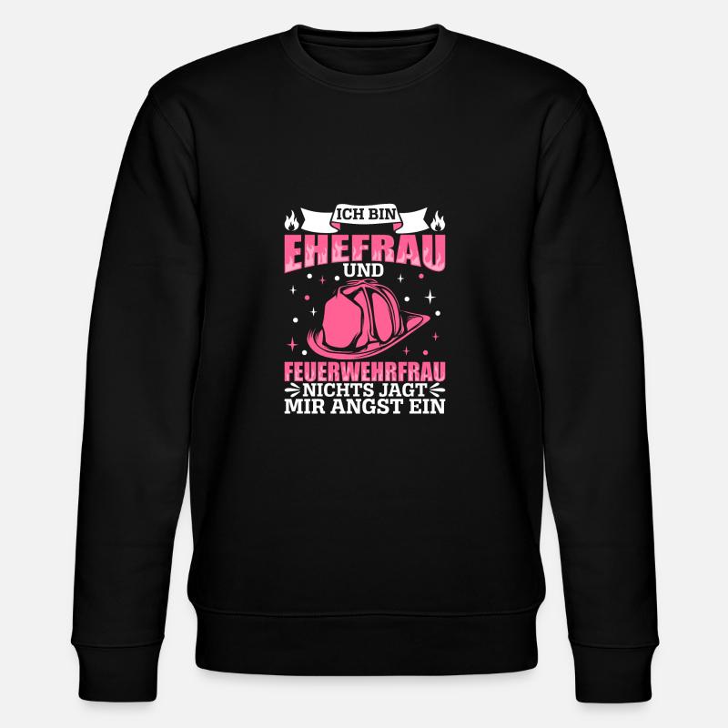 Feuerwehr - Stanley/Stella Unisex Bio-Sweatshirt CHANGER  - Schwarz
