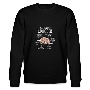 Geologe Anatomie - Stanley/Stella Unisex Bio-Sweatshirt CHANGER  - Schwarz - Vorne - Nik (191cm) & Marisol (170cm)