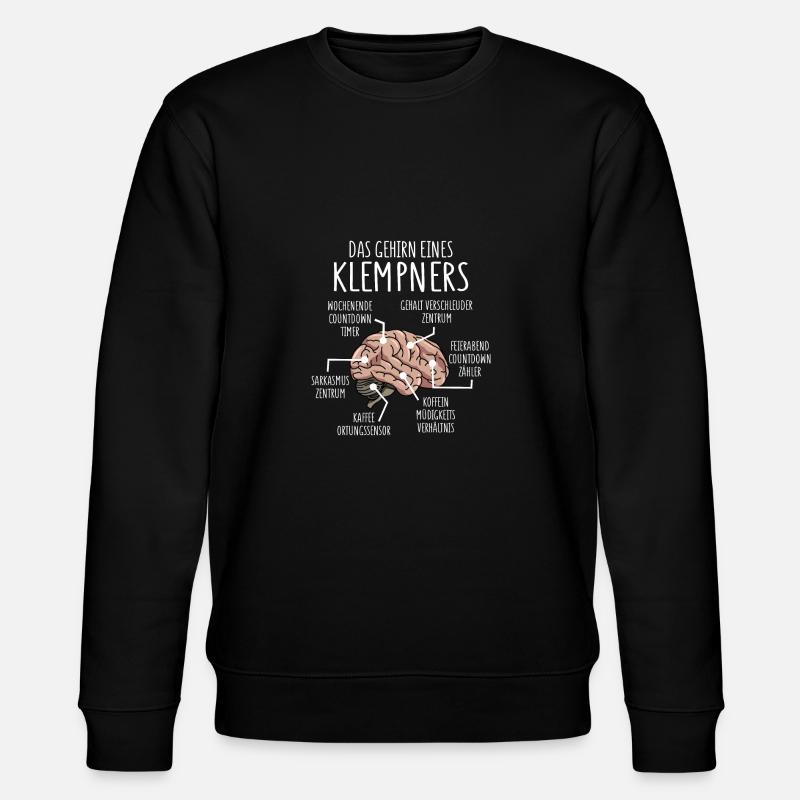 Klempner Anatomie - Stanley/Stella Unisex Bio-Sweatshirt CHANGER  - Schwarz
