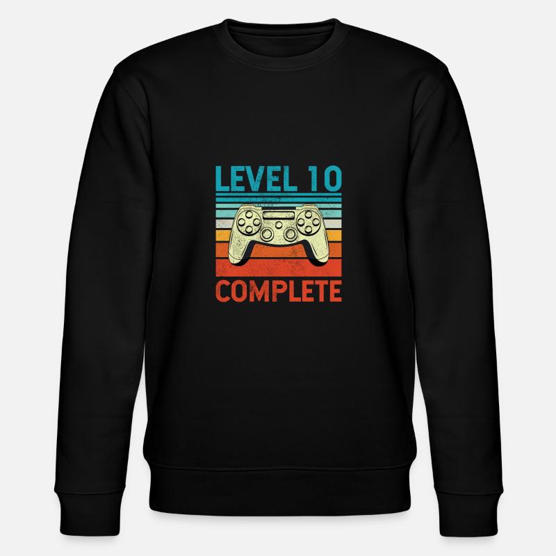 Level 10 Complete - Stanley/Stella CHANGER Unisex Organic Sweatshirt - black