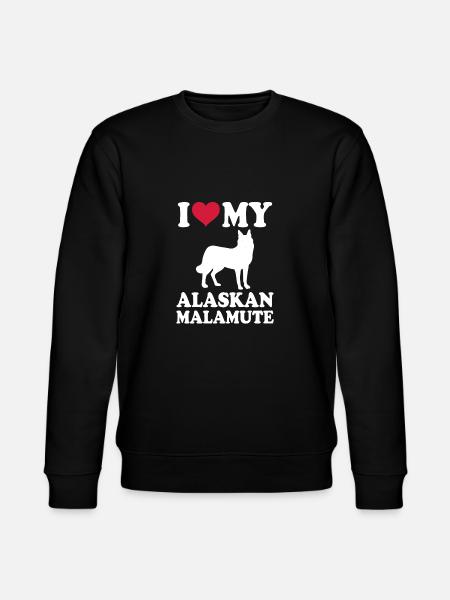 Alaskan Malamute Gift Dogs - Stanley/Stella CHANGER Unisex Organic Sweatshirt - black