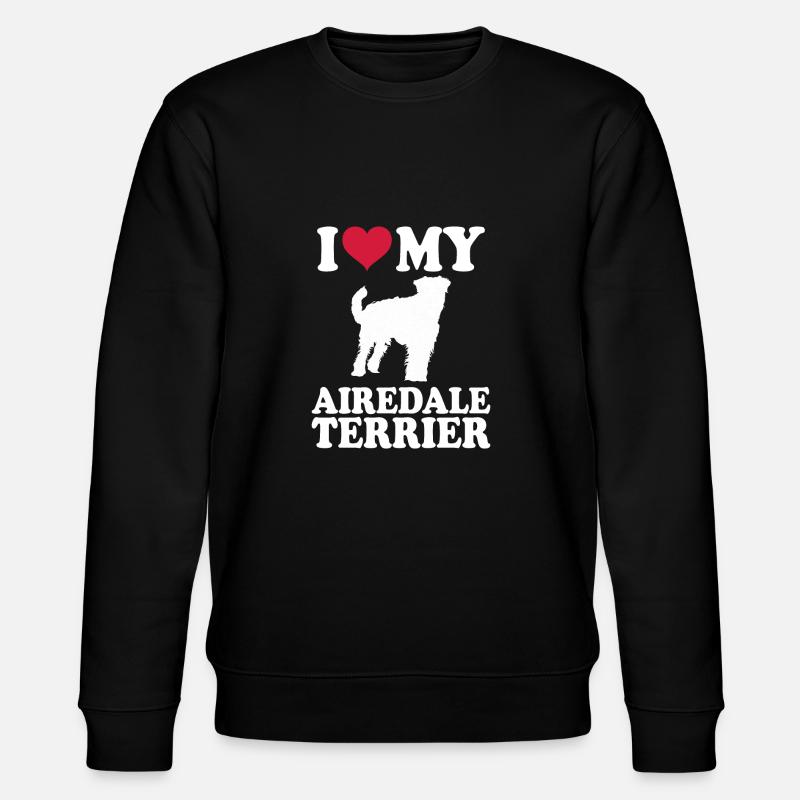 Airedale Terrier Gift Chiens - Sweat bio CHANGER Stanley/Stella Unisexe - noir