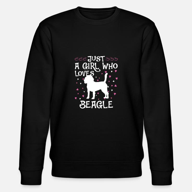 Beagle Gift Dogs - Stanley/Stella CHANGER Unisex Organic Sweatshirt - black