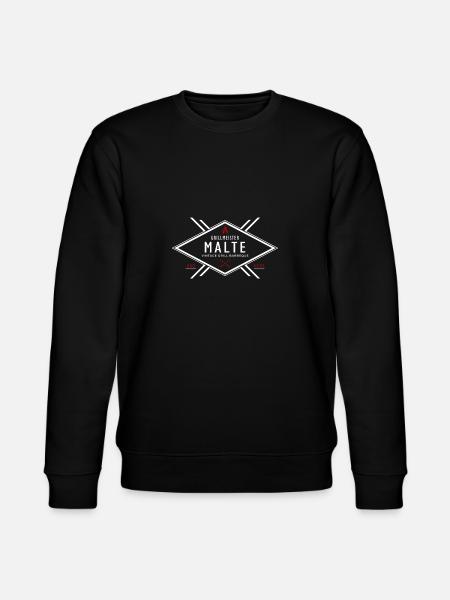 Grillmester Malte Fornavn Efternavn - Stanley/Stella økologisk unisex-sweatshirt CHANGER  - sort
