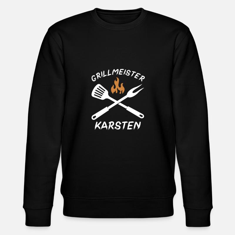 Grillmeister Karsten - Stanley/Stella Unisex Bio-Sweatshirt CHANGER  - Schwarz
