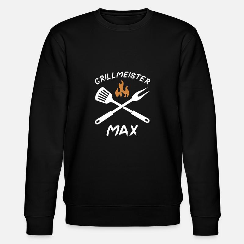 Grillmeister Max - Stanley/Stella Unisex Bio-Sweatshirt CHANGER  - Schwarz
