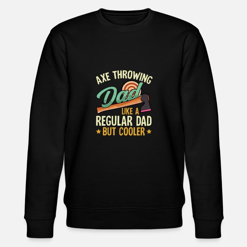 Throwing an axe - Stanley/Stella CHANGER Unisex Organic Sweatshirt - black