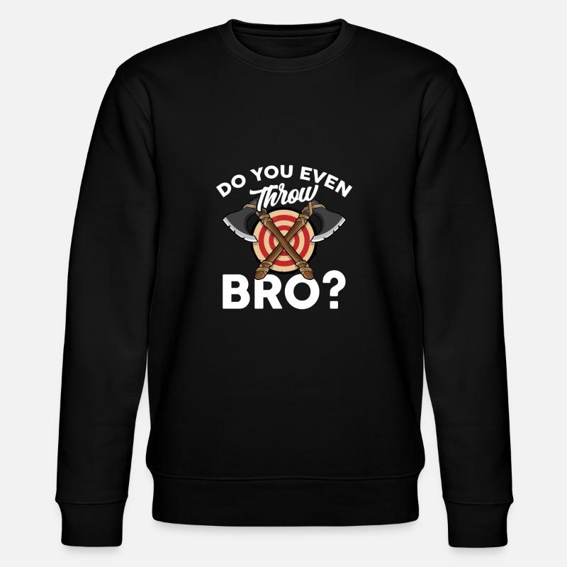 Throwing an axe - Stanley/Stella CHANGER Unisex Organic Sweatshirt - black