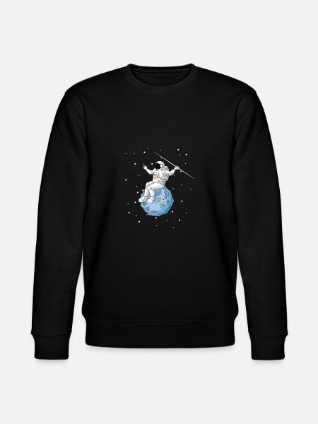 Speerwurfstrecker Leichtathletik Speerwerfer - Stanley/Stella Unisex Bio-Sweatshirt CHANGER  - Schwarz