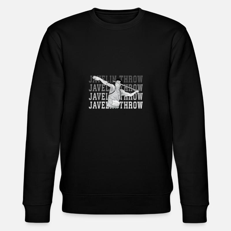 Speerwurfstrecker Leichtathletik Speerwerfer - Stanley/Stella Unisex Bio-Sweatshirt CHANGER  - Schwarz