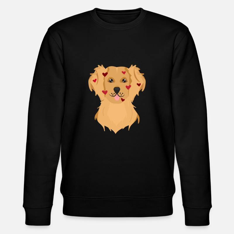 Golden Retriever - Stanley/Stella Unisex Bio-Sweatshirt CHANGER  - Schwarz
