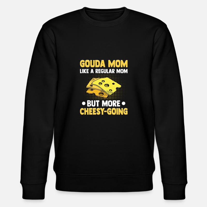 Gouda Käse - Stanley/Stella Unisex Bio-Sweatshirt CHANGER  - Schwarz