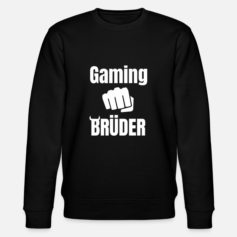 Gaming Brüder - Stanley/Stella Unisex Bio-Sweatshirt CHANGER  - Schwarz