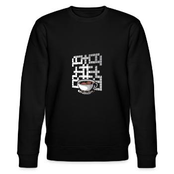Kreuzworträtsel Lösen - Stanley/Stella Unisex Bio-Sweatshirt CHANGER  - Schwarz - Vorne - Nik (191cm) & Marisol (170cm)