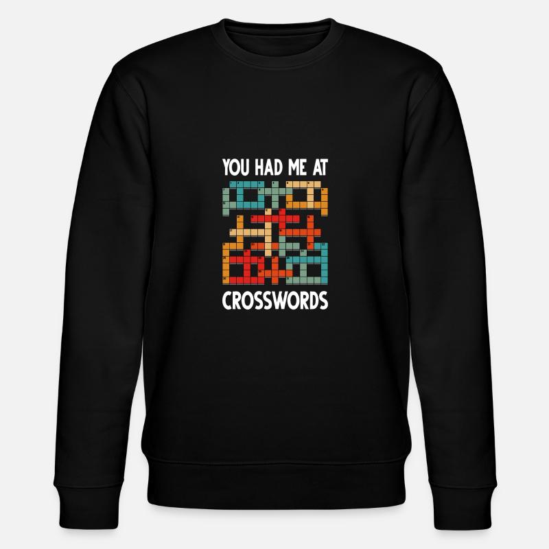 Solve crossword puzzles - Stanley/Stella CHANGER Unisex Organic Sweatshirt - black