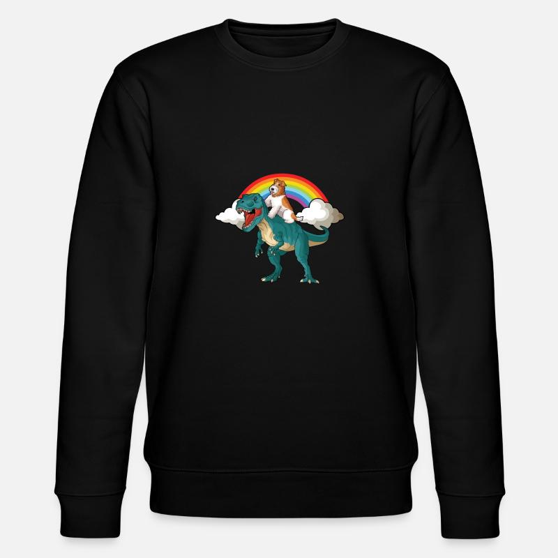 Drahthaar Foxterrier Hund - Stanley/Stella Unisex Bio-Sweatshirt CHANGER  - Schwarz