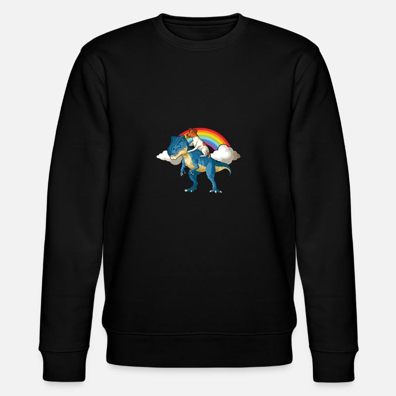 Glatthaar Foxterrier Hund - Stanley/Stella Unisex Bio-Sweatshirt CHANGER  - Schwarz